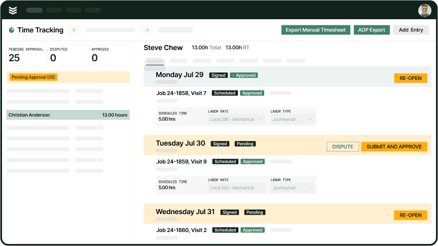 Accurate, Streamlined Timesheet Data.