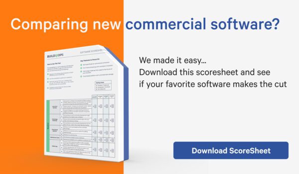 Comparing new commercial software with BuildOps