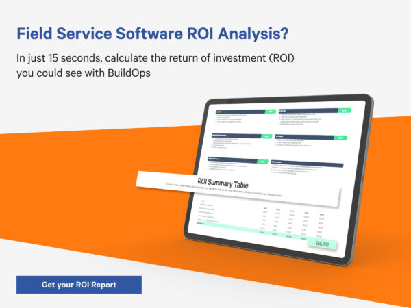 Field Service Software ROI calculator