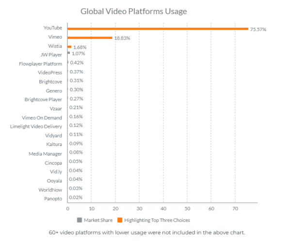 video platforms global usage in 2023
